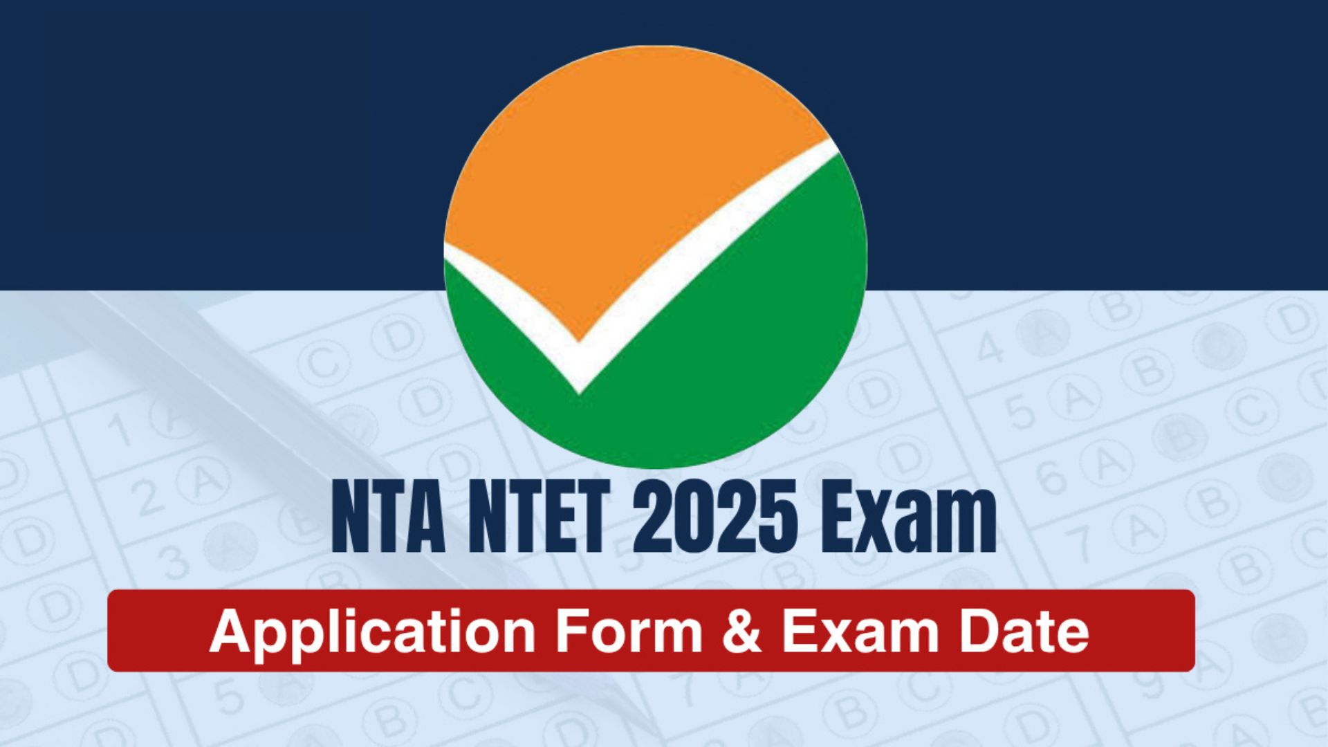 NTA NTET 2025 Online Application Form