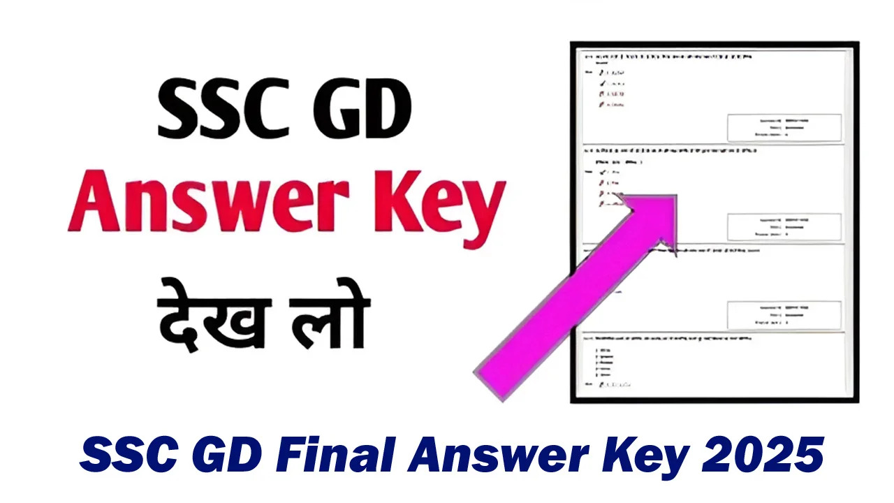 SSC GD 2025 Final Answer Key Link